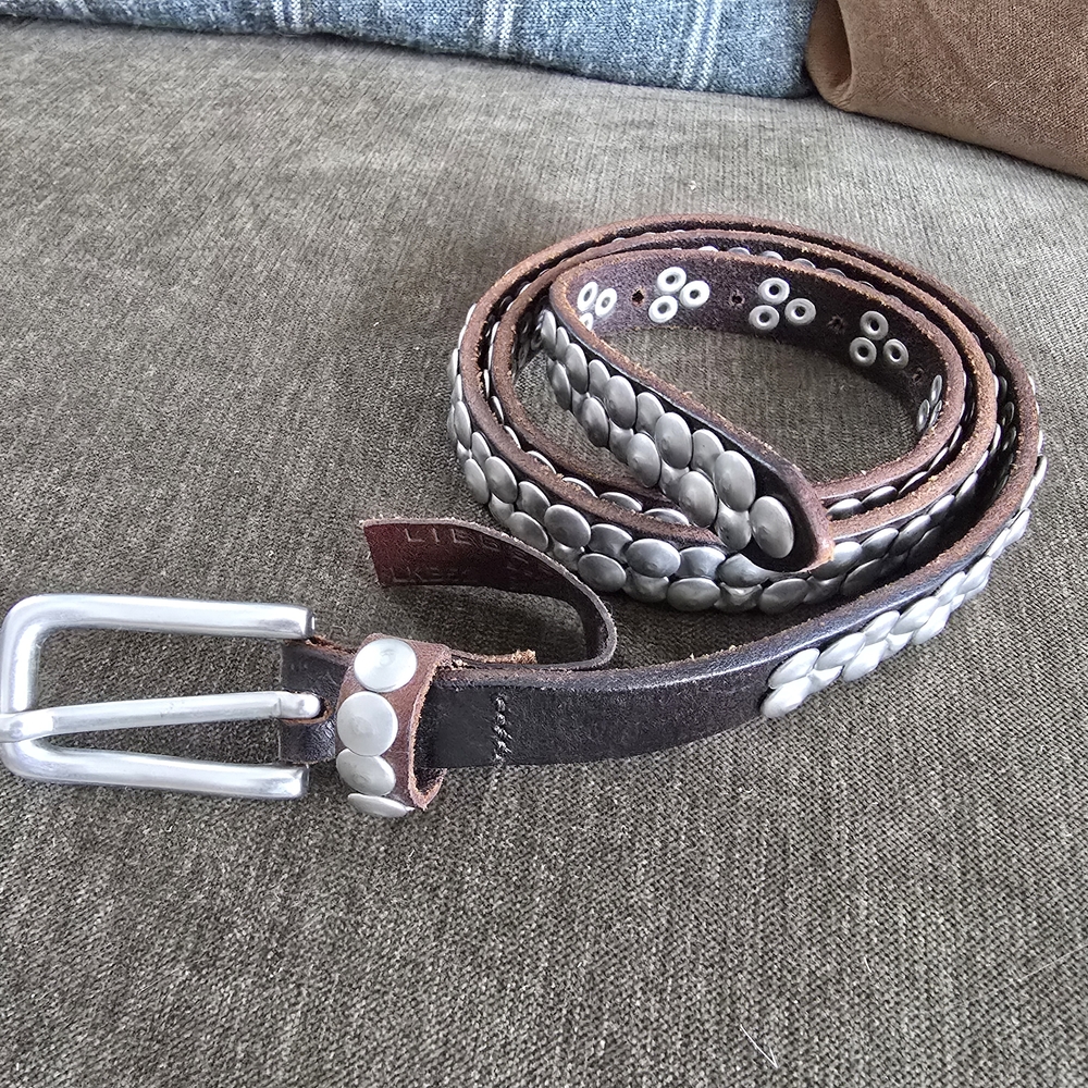 Studded Leather Belt